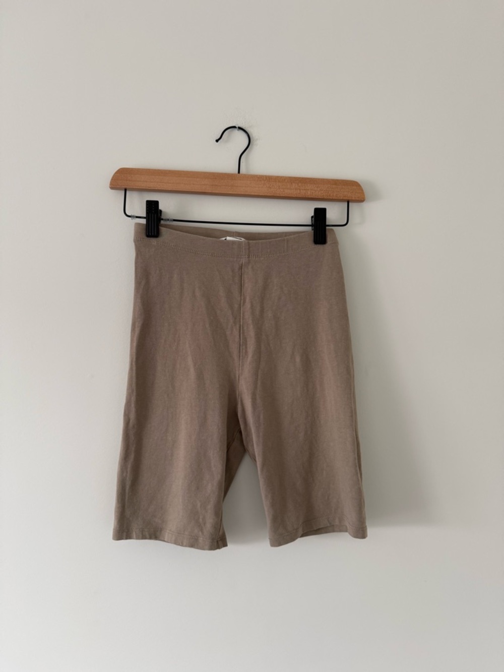 H&M Neutral Beige Cotton Biker Shorts (size XS)